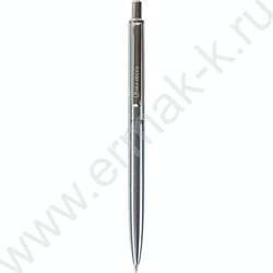 Ручка шар синяя, 0,5мм "Larghetto" /корпус серебристый с хромированными деталями | Фото 1