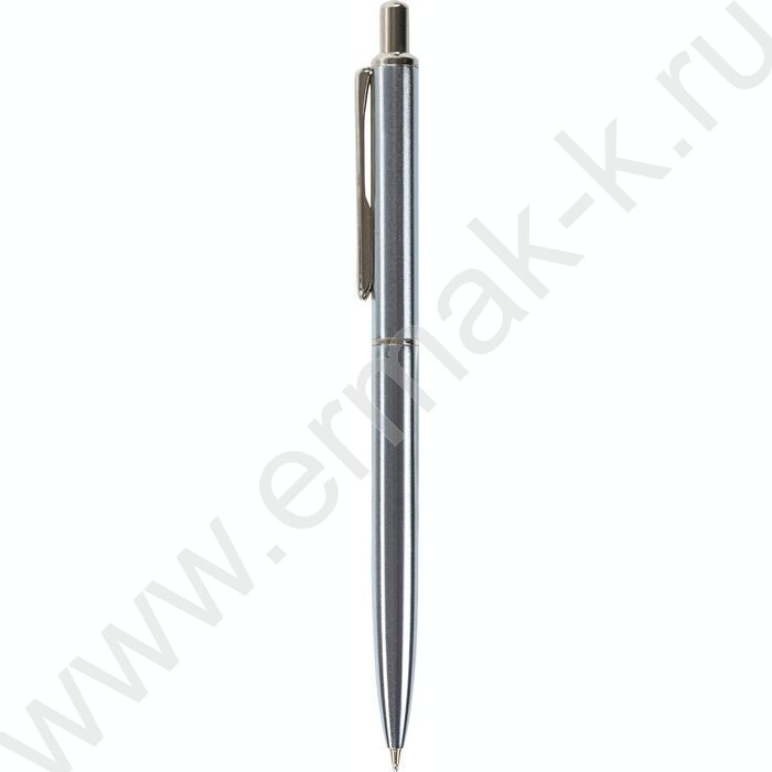 Ручка шар синяя, 0,5мм "Larghetto" /корпус серебристый с хромированными деталями | Фото 2