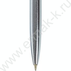 Ручка шар синяя, 0,5мм "Larghetto" /корпус серебристый с хромированными деталями | Фото 4