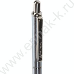 Ручка шар синяя, 0,5мм "Larghetto" /корпус серебристый с хромированными деталями | Фото 5