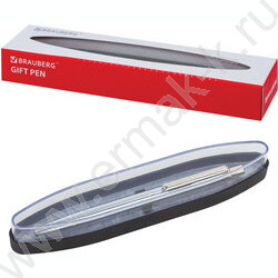 Ручка шар синяя, 0,5мм "Larghetto" /корпус серебристый с хромированными деталями | Фото 7