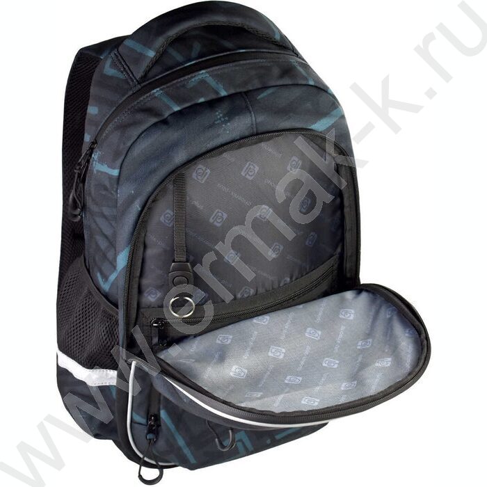 Рюкзак школьный Пингвин-сноубордист полиэстер, сублимация, 1 отделение (-я), молния, тип спинки: | Фото 5