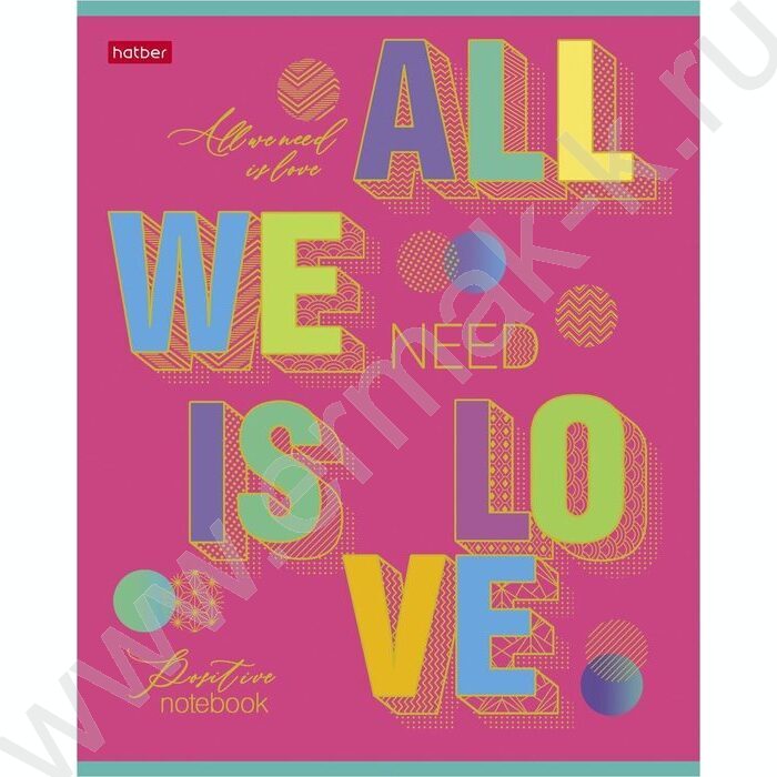 Тетрадь  80л клетка "Живи настроением!" /мат. ламин.3D фольга,3D лак/ ассорти | Фото 4