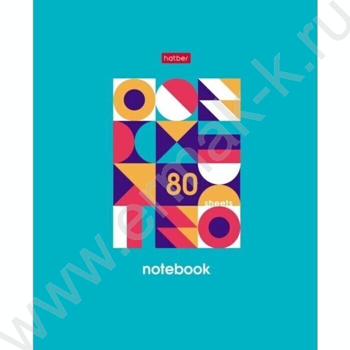 Тетрадь  80л клетка "Графические узоры" ассорти | Фото 3