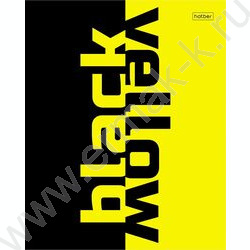 Тетрадь  96л клетка "Black&Yellow" /глянц. ламин. /5видов | Фото 1