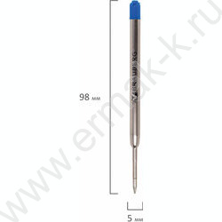 Стержень шар  98мм синий, 0,5мм  /тип Parker /блистер | Фото 4