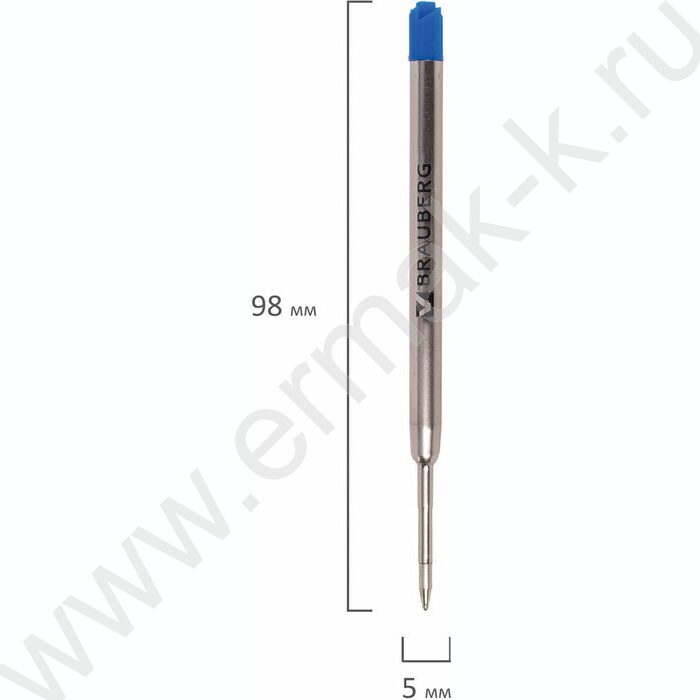 Стержень шар  98мм синий, 0,5мм  /тип Parker /блистер | Фото 4