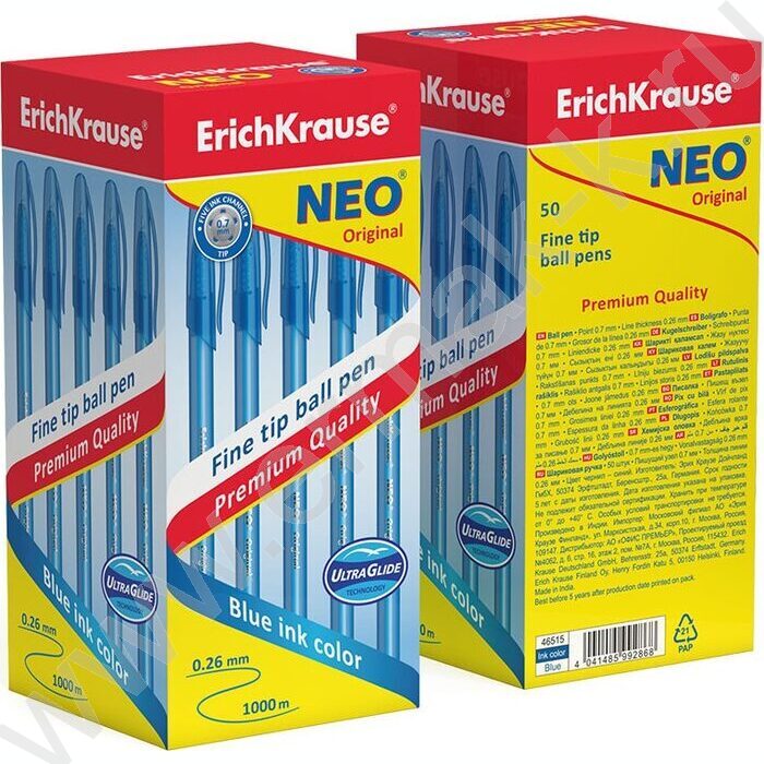 Ручка шар Neo® Stick Original 0,7мм, синяя /цвет корпуса - матовый синий | Фото 4