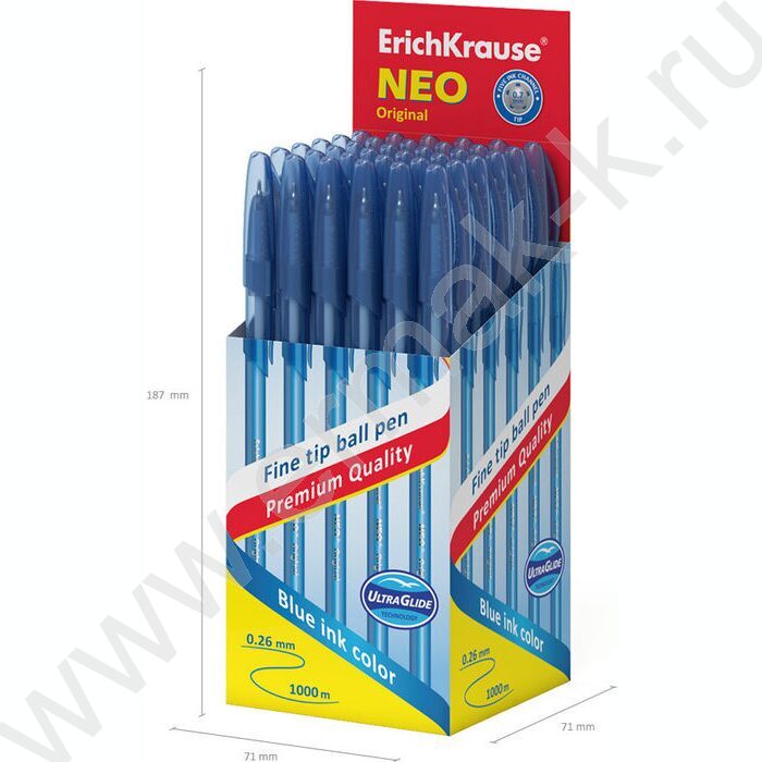 Ручка шар Neo® Stick Original 0,7мм, синяя /цвет корпуса - матовый синий | Фото 5