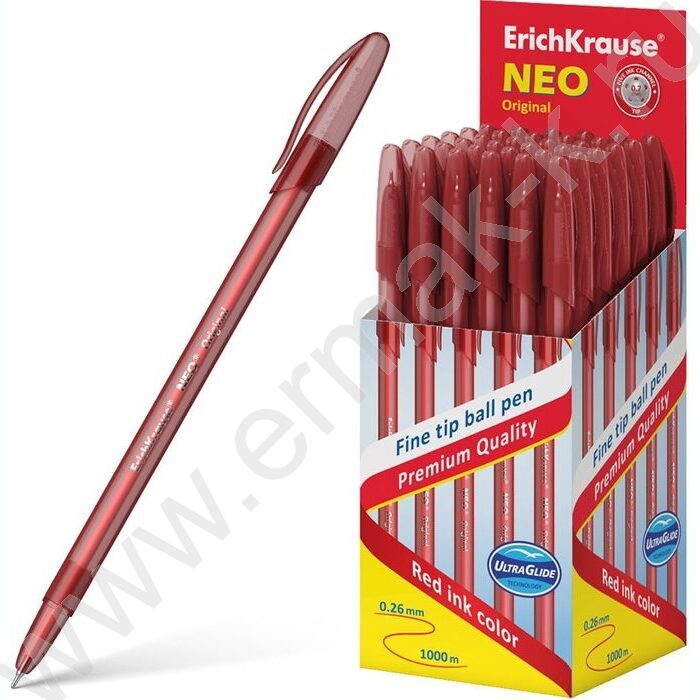 Ручка шар Neo® Stick Original 0,7мм, красная /цвет корпуса - матовый красный | Фото 2