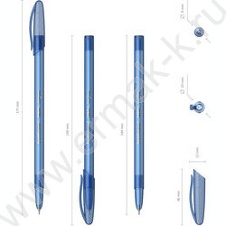Ручка шар /набор  4шт/ Neo® Stick Original 0,7мм, синяя | Фото 3