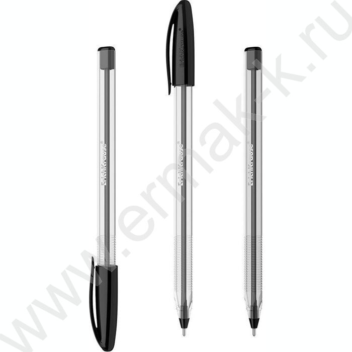 Ручка шар U-108 Stick Classic 1,0мм, черная /форма корпуса - треугольная | Фото 1