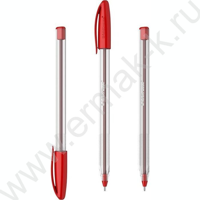 Ручка шар U-108 Stick Classic 1,0мм, красная /форма корпуса - треугольная | Фото 1