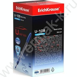 Ручка шар Ultra Glide Technolody U-109 Classic Stick&Grip 1,0мм синяя /резиновый грип | Фото 4