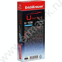 Ручка шар Ultra Glide Technolody U-109 Classic Stick&Grip 1,0мм черная /резиновый грип | Фото 4