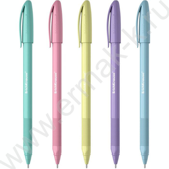 Ручка шар U-109 Stick&Grip Pastel 0,7мм, синяя /форма корпуса - треугольна | Фото 1