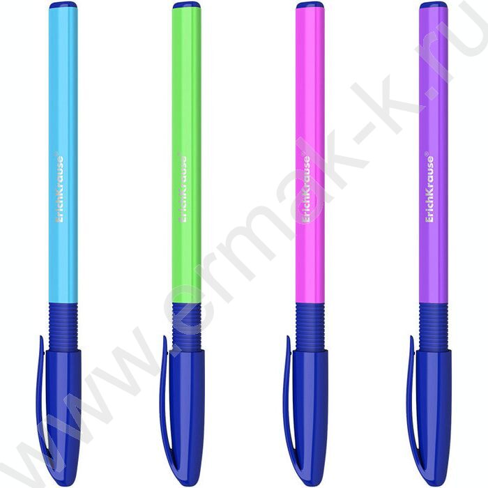 Ручка шар Ultra Glide Technolody U-109 Neon Stick&Grip 1,0мм синяя /форма корпуса - треугольная | Фото 1