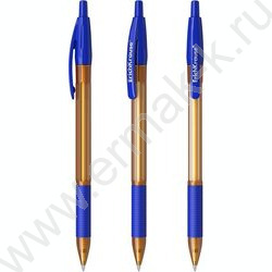 Ручка шар авт R-301 Amber Matic&Grip 0.7мм синяя /корпус янтарный /резиновый держатель | Фото 1