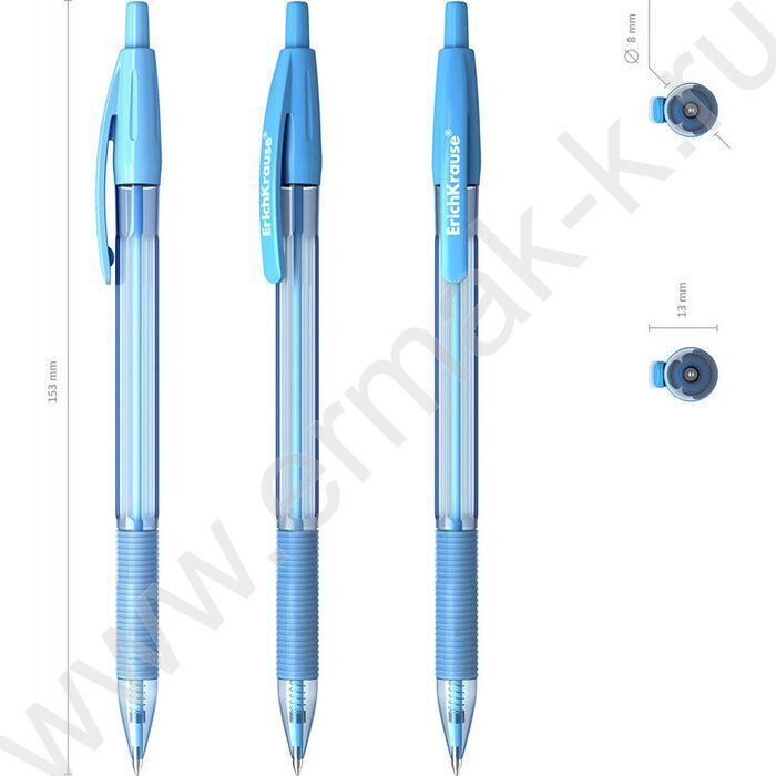Ручка шар авт R-301 Spring Matic&Grip 0.7мм синяя /корпус ассорти /резиновый держатель | Фото 4
