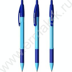 Ручка шар авт R-301 Neon Matic&Grip 0.7мм синяя /корпус ассорти /резиновый держатель | Фото 1