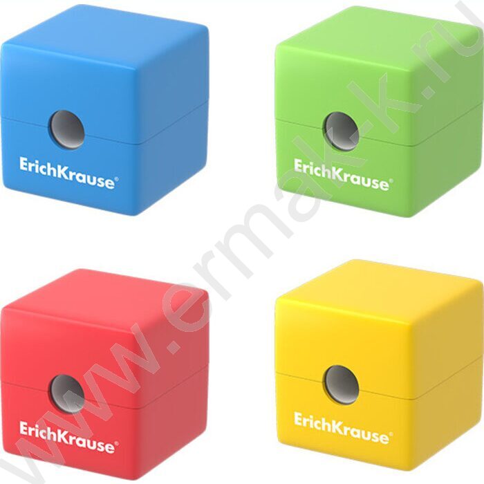 Точилка 1отв. пластик/с контейнером/ S-Cube ассорти | Фото 1