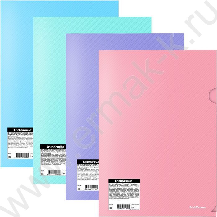 Папка уголок А4 Diagonal Pastel /ассорти | Фото 1