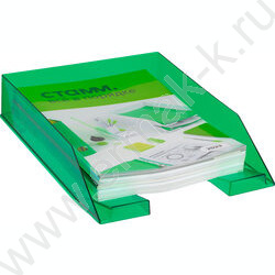 Лоток горизонтальный Фаворит /тонированный зеленый,255мм/ | Фото 5