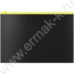 Папка-конверт на молнии B5 Zip "Matt Accent" /черный /цвет молнии - ассорти | Фото 2
