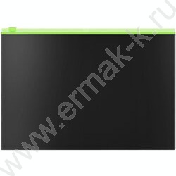 Папка-конверт на молнии B5 Zip "Matt Accent" /черный /цвет молнии - ассорти | Фото 3