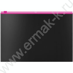 Папка-конверт на молнии B5 Zip "Matt Accent" /черный /цвет молнии - ассорти | Фото 5