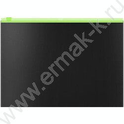 Папка-конверт на молнии C6 Zip "Matt Accent" /черный /цвет молнии - ассорти | Фото 3