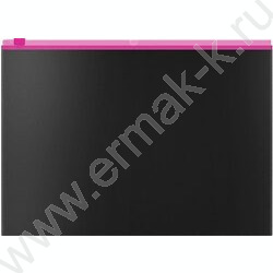 Папка-конверт на молнии C6 Zip "Matt Accent" /черный /цвет молнии - ассорти | Фото 5