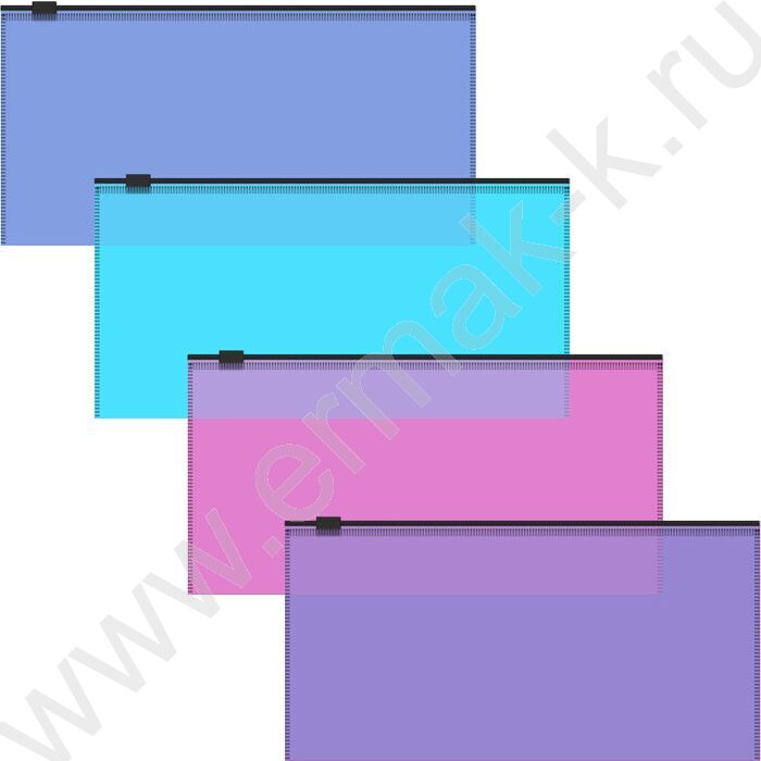 Папка-конверт на молнии Travel Zip Fizzy Vivid /ассорти | Фото 1