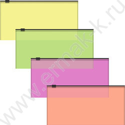 Папка-конверт на молнии Travel Zip Fizzy Neon /ассорти | Фото 1