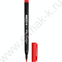 Маркер перм. /красный/ 1мм круг Slender   | Фото 1