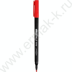 Маркер перм. /красный/ 1мм круг Slender   | Фото 2