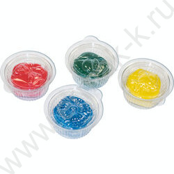 Тесто д/лепки   4цв по 80гр Кроха /+ 4 крышки-формочки | Фото 3
