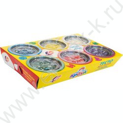 Тесто д/лепки   6цв по 80гр Кроха /+ 6 крышки-формочки | Фото 2