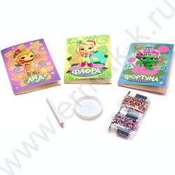 Мозаика алмазные узоры.Команда Флоры.Открытка. 3в1 | Фото 2