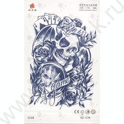 Наклейки Татуировка.11*18см Синий микс 2 | Фото 3