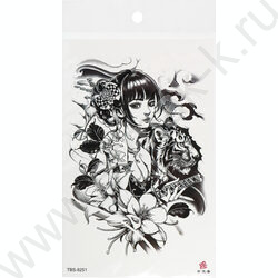 Наклейки Татуировка.12*19см Японская мифология | Фото 4