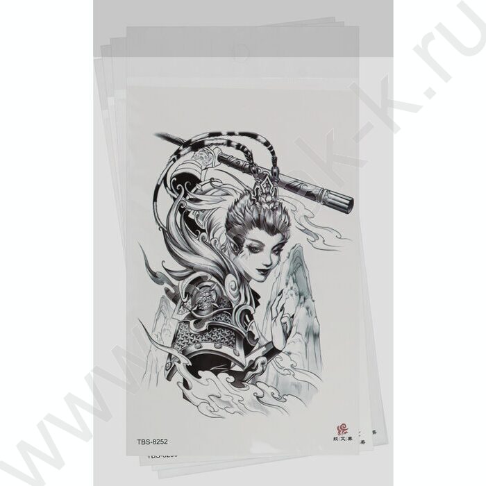 Наклейки Татуировка.12*19см Японская мифология | Фото 5