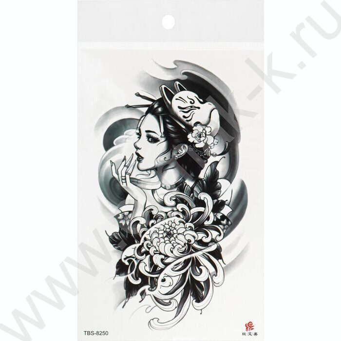 Наклейки Татуировка.12*19см Японская мифология | Фото 6