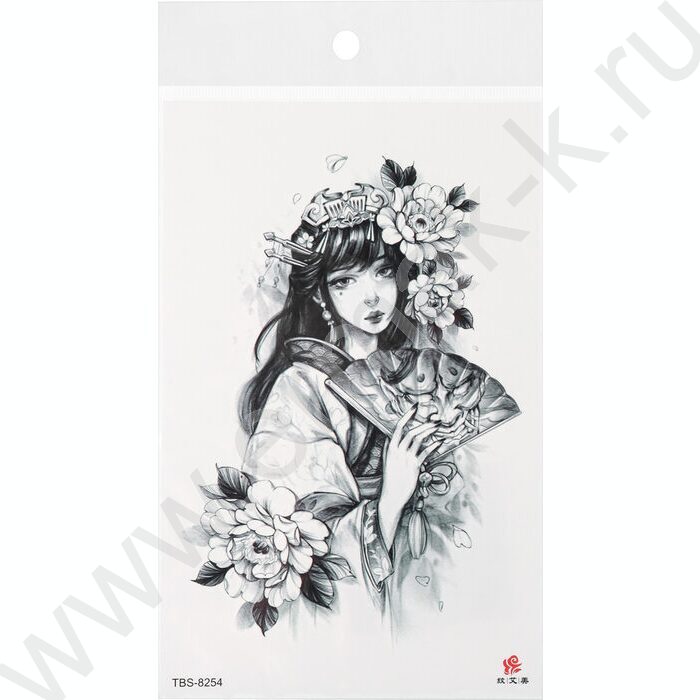 Наклейки Татуировка.12*19см Японская мифология | Фото 7