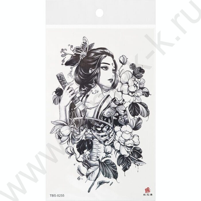 Наклейки Татуировка.12*19см Японская мифология | Фото 8