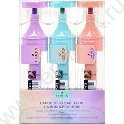 Текстовыделитель /набор  3цв - пастель/ 1-5мм косой "Mark it PASTEL" | Фото 5