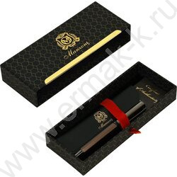 Роллер  Coliseum /цвет чернил синий /корпус металл /коричневый | Фото 5