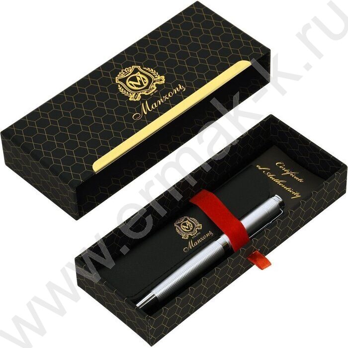 Роллер  Piza /цвет чернил синий /корпус металл /серебро | Фото 5