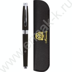 Роллер  Piza /цвет чернил синий /корпус металл /темно-коричневый с серебром | Фото 6