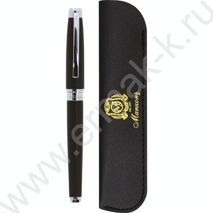 Роллер  Piza /цвет чернил синий /корпус металл /темно-коричневый с серебром | Фото 6